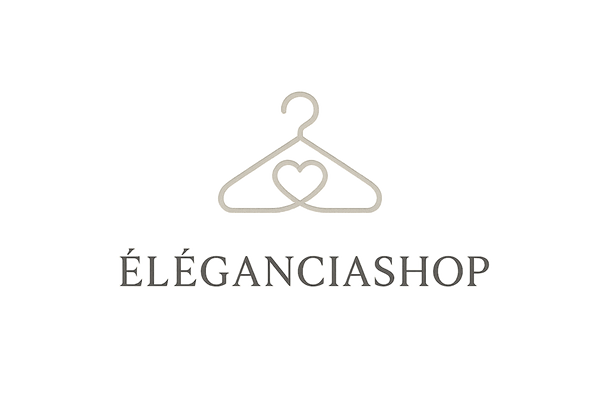 ÉléganciaShop is a modern, chic family clothing brand.
The logo should reflect elegance, unity, and style suitable for parents and children.
Use clean, modern lines with a sophisticated color palette (white, beige, gray, subtle metallic accents).
It should convey family connection, harmony, and contemporary fashion, while remaining minimalistic and memorable.
The logo can include a subtle icon or symbol representing family, togetherness, or clothing, but should stay elegant and simple.
